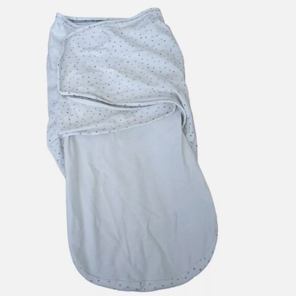 Nested Bean Zen Swaddle Classic Cotton 0-6 Months 7-18 lbs Weighted White - Picture 3 of 5